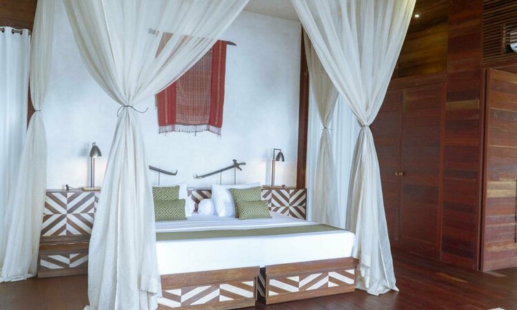 Moro Ma'Doto Resort, Molukken Morotai: Schlafbereich