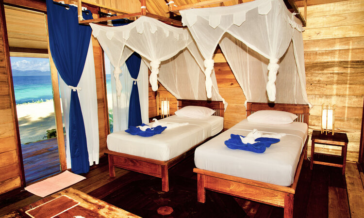 Superior Cottage Innenansicht Agusta Eco Resort Raja Ampat