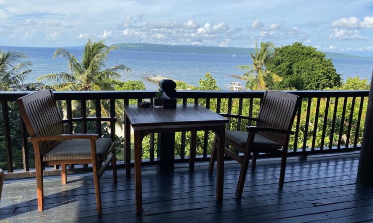 Lesser Sunda Islands, Sumbawa: Restaurant with Sea View