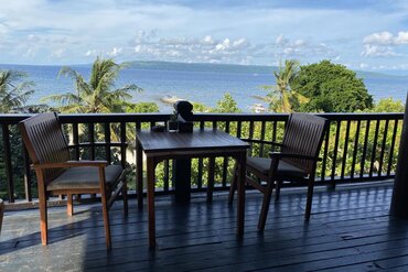 Lesser Sunda Islands, Sumbawa: Restaurant with Sea View