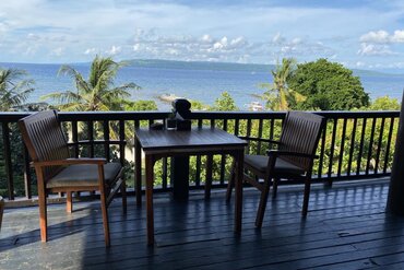 Kleine Sunda Inseln, Sumbawa: Restaurant mit Ausblick