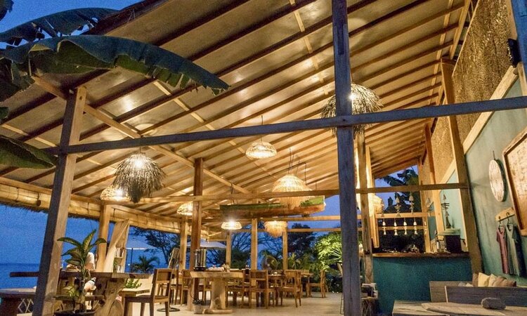 Sumbawa Island, Kalimaya Dive Resort: Resort Restaurant at Dusk