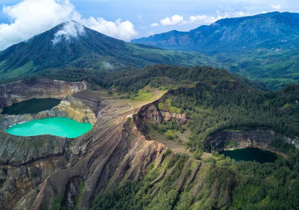 Kelimutu Vulkan auf Flores, Indonesien