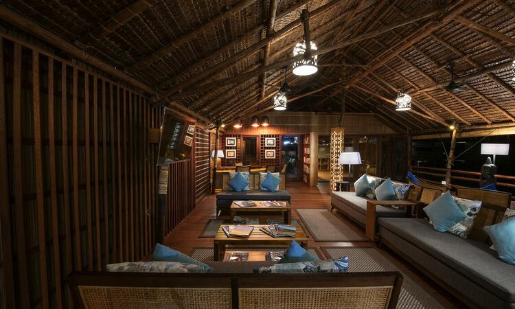 TV-Lounge im Papua Paradise Eco Resort, Raja Ampat