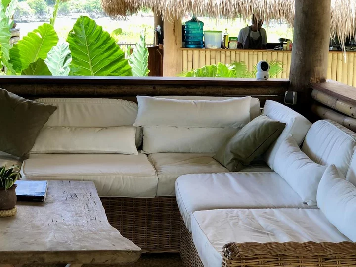  Restaurant with seating area & bar at Sumba Beach House, Indonesia