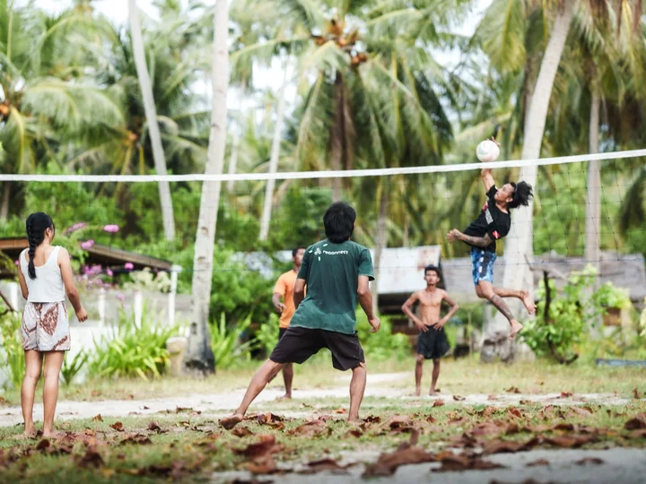Volley Ball Place in Reconnect Resort on Buka-Buka Island, Sulawesi