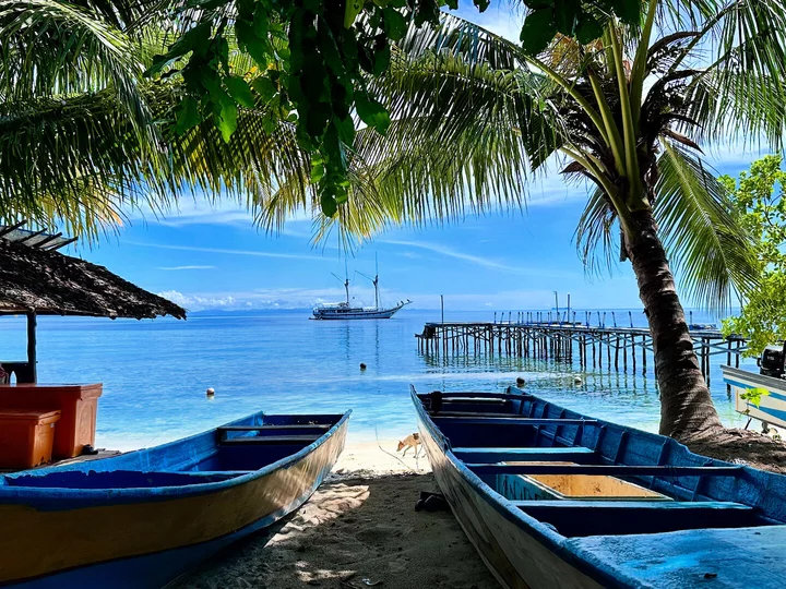 Indonesia, Raja Ampat: Ocean view from Misool