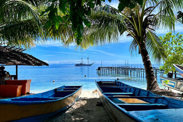 Indonesia, Raja Ampat: Ocean view from Misool