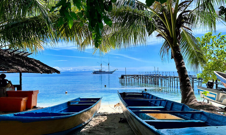 Indonesia, Raja Ampat: Ocean view from Misool
