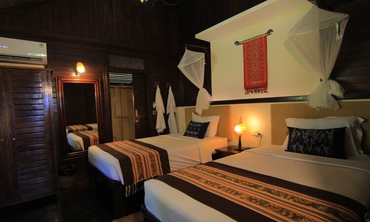 Sumbawa Island, Samawa Seaside Cottages: Two Bedroom Cottage Interior View Twinbed Room