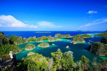 Indonesien, Raja Ampat: Pianemo Aussichtspunkt