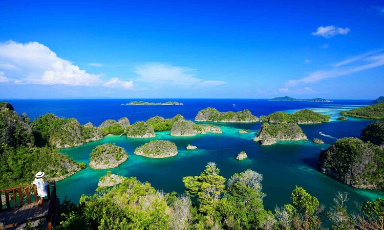 Indonesien, Raja Ampat: Pianemo Aussichtspunkt