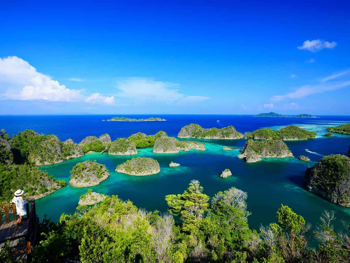 Indonesien, Raja Ampat: Pianemo Aussichtspunkt