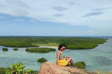 View from Pulau Belang, Poto Tano in Sumbawa/Indonesia
