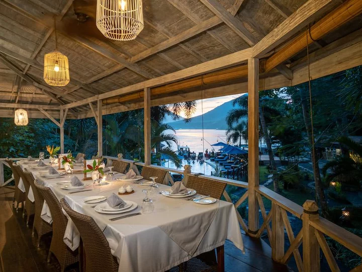  Sulawesi, Lembeh Resort: View from the restaurant