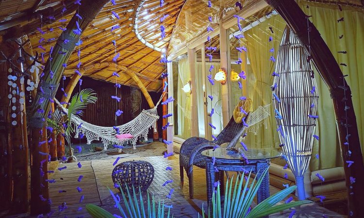 Illuminated Terrace Beach Bungalow: Flores Island, Coconut Garden Beach Resort