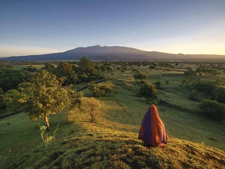 Lesser Sunda Islands, Island of Sumbawa: View to Tambora Volcano 