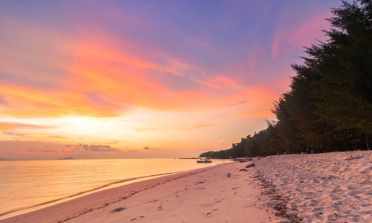 Saronde Island Resort, Sulawesi: Private beach for dinner with island view