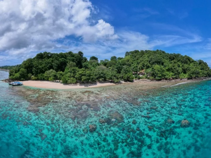 Bangka Island, Murex Resort: House Reef and Palm Beach