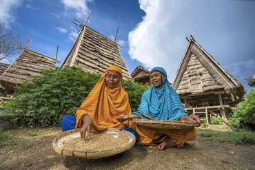 Indonesia, Lesser Sunda Islands: Women in traditional dress
