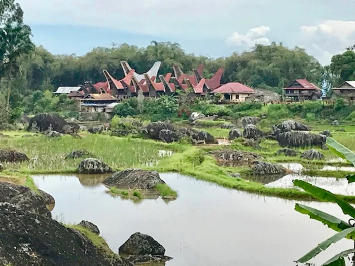 Sulawesi pittoreskes Toraja Dorf