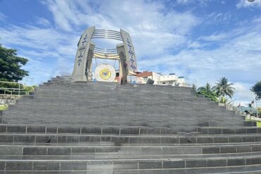 World Peace Gong on Ambon island, Indonesia