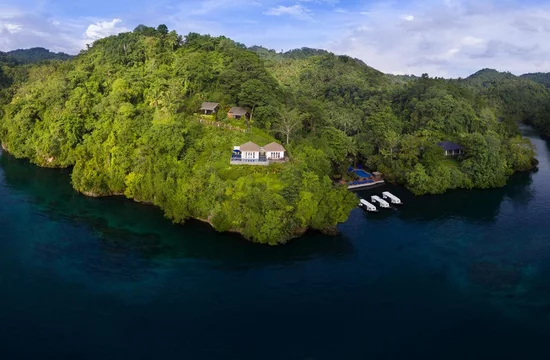  Iconic panoramic view of the Lembeh Resort - Sulawesi, Lembeh Straits