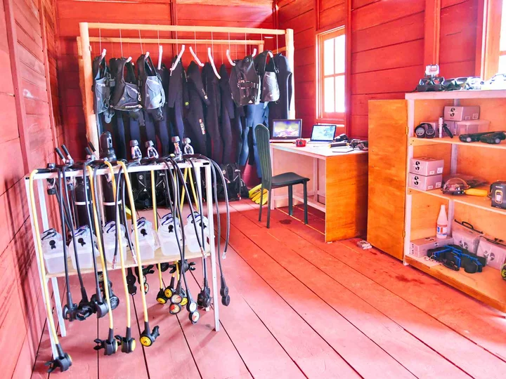  Cove Eco Resort, Raja Ampat: Dive Center with rental equipment
