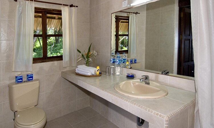 Bath Standard Beach Bungalow, Selayar Dive Resort, Sulawesi