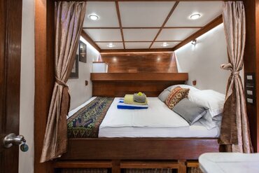 Double cabin in Indonesian sailing yacht Katharina