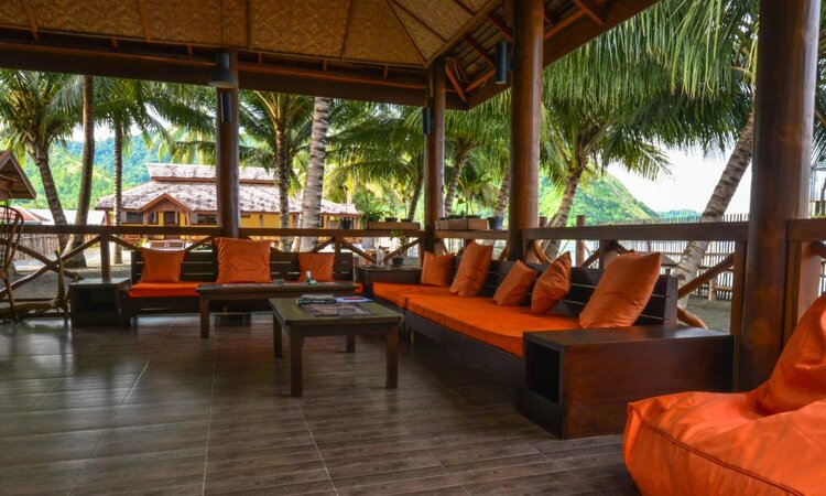 Sea view from Tompotika Dive Lodge Restaurant