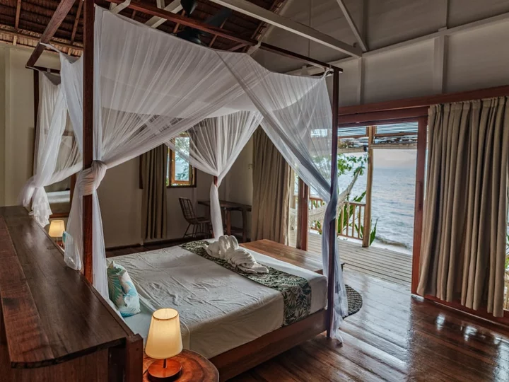 Sunset Villa Interior View: Reconnect Resort, Buka-Buka Island, Sulawesi