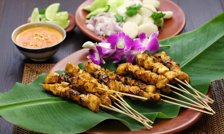 BBQ-Satay im Lembeh Resort, Lembeh Straits, Sulawesi