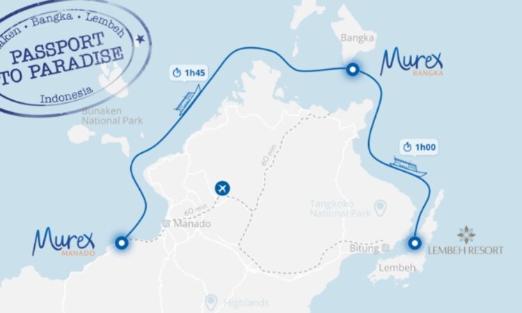 Murex Resort Bangka: Combi-overnight stay with Lembeh Resort & Murex Manado