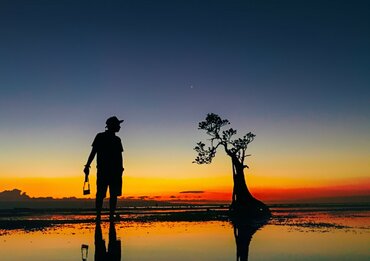Indonesia, Sumba Island: Walakiri Beach at sunset