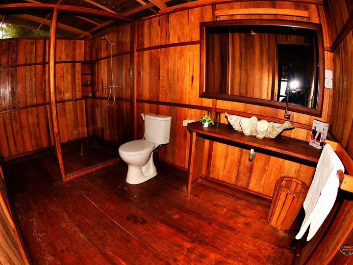  Raja Cottage Bathroom in Agusta Eco Resort, Raja Ampat