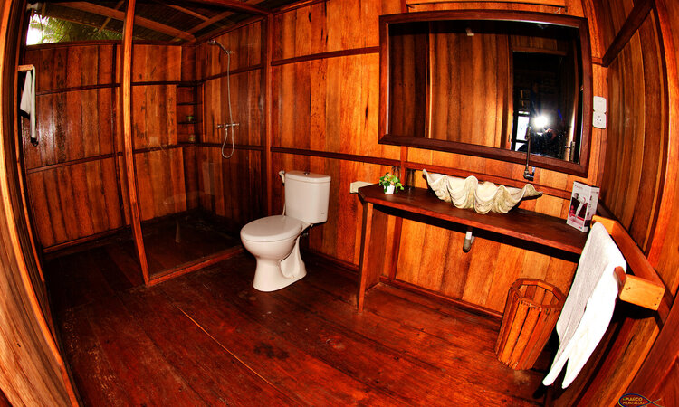  Raja Cottage Bathroom in Agusta Eco Resort, Raja Ampat