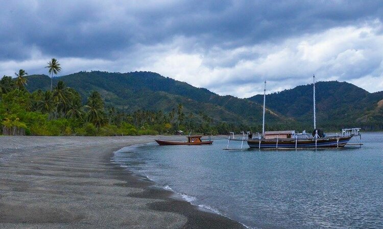  Bucht mit Booten: Tompotika Dive Lodge, Ost-Seite Zentralsulawesi