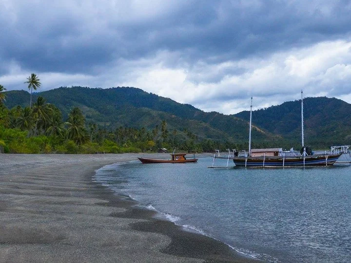  Bucht mit Booten: Tompotika Dive Lodge, Ost-Seite Zentralsulawesi