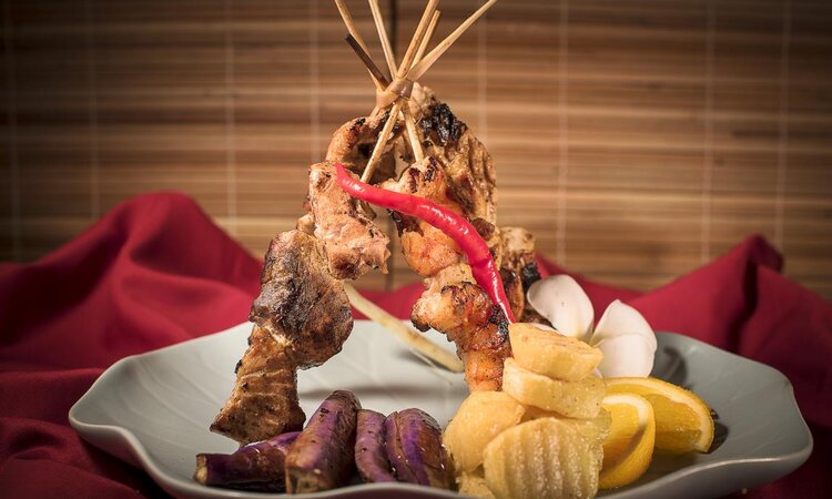 Tasty prawn dish, Gangga Island Resort & Spa