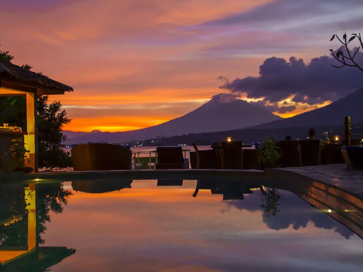 Sulawesi, Lembeh Straits: Sonnenuntergang im Lembeh Resort