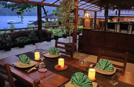 Dive into Lembeh Resort, Sulawesi: Open Air Restaurant