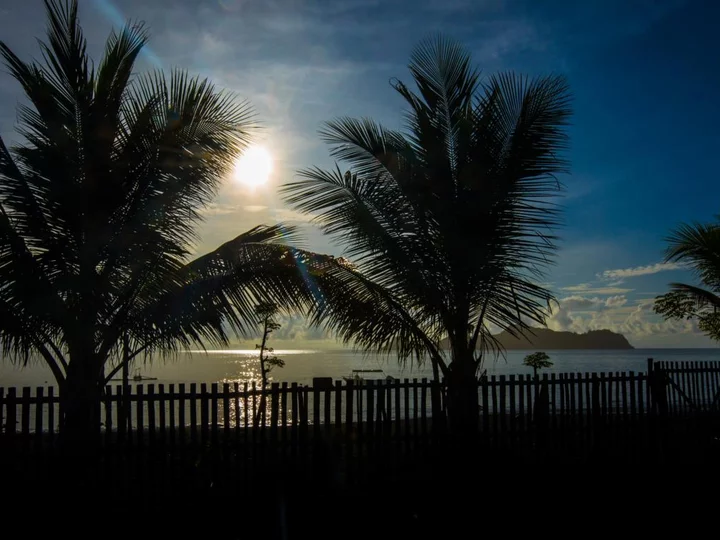 Beach at Sunset: Tompotika Dive Lodge, Sulawesi