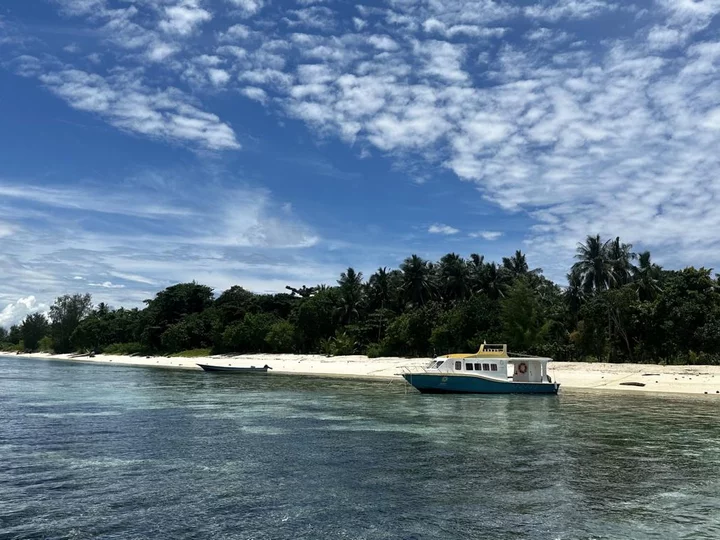 Metita Beach & Dive Resort - Moluccas, Morotai: boats on beach