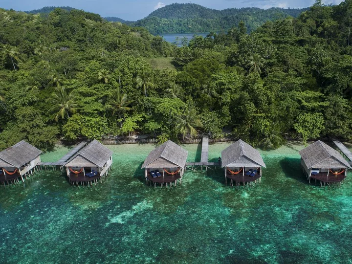 Papua Paradise Eco Resort: Superior Bungalows mit Dschungel im Hintergrund