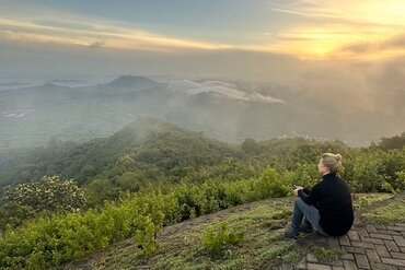 Lesser Sunda Islands, Sumbawa: Sunrise with View over Sumbawa Island World