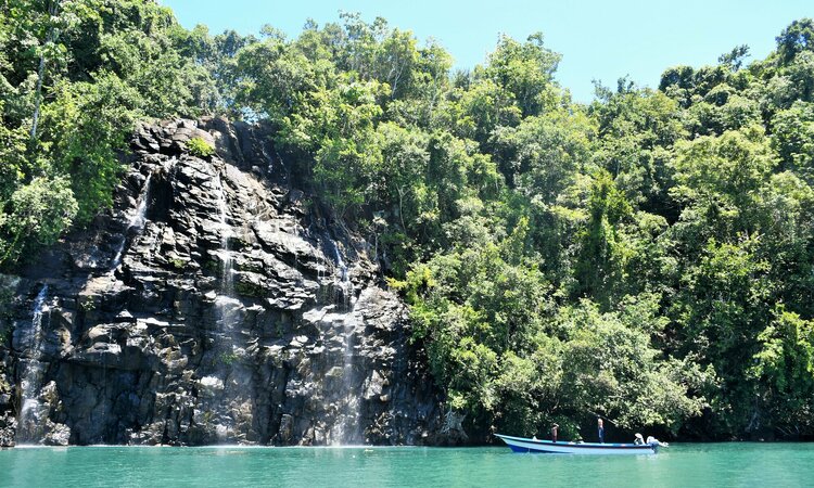 Moluccas: Waterfall West Halmahera Island Region