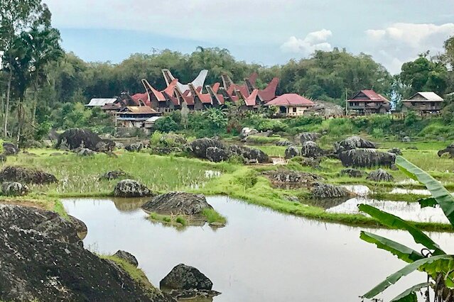 Sulawesi pittoreskes Toraja Dorf