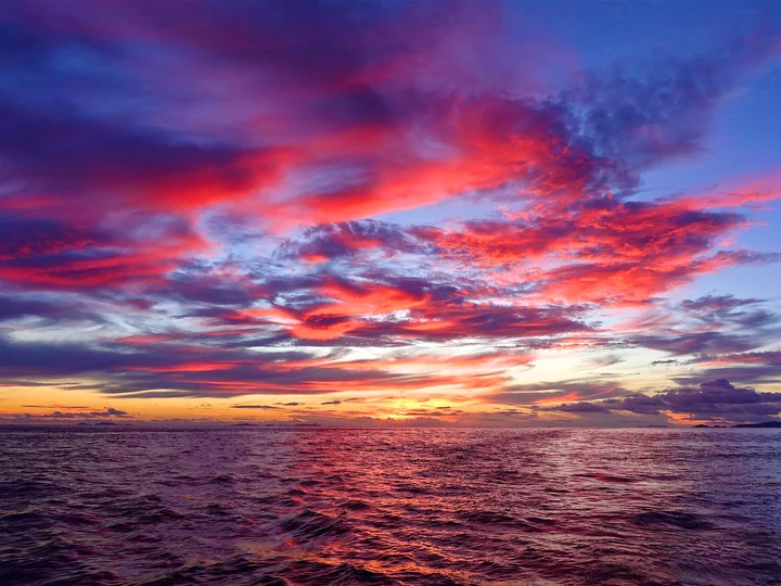 Sonnenuntergang im Agusta Eco Resort, Raja Ampat
