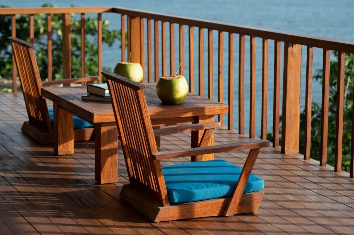 Sumba, Indonesien - Lelewatu Resort: Ocean View Villa Terrasse